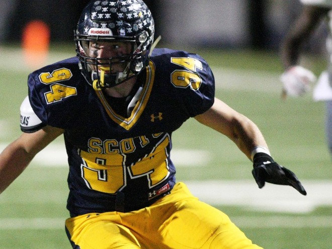 Dallas (TX) Highland Park LB Matt Gahm saw right away that he wanted to be at Virginia.