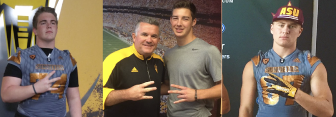 OL Corey Stephens, LB Kyle Soelle and TE Jared Poplawski all committed to Arizona State on Friday, 6/17