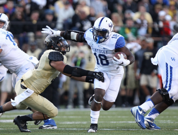 UK's offense sputtered against Vanderbilt in 2015, aside from Boom Williams' contributions