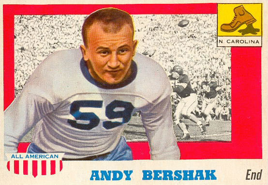 A great two-way player for the Tar Heels in the 1930s, Bershak's jersey No. 59 was retired by UNC for a reason.