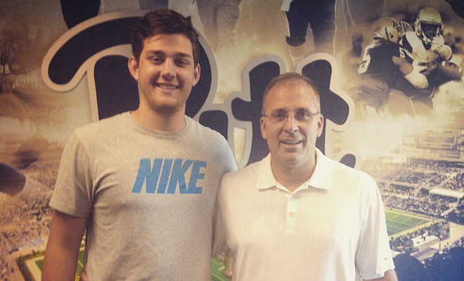 Carson Van Lynn visited and committed to Pitt on Wednesday