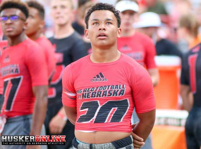 2019 St. Louis (Mo.) Vianney wide receiver Kyren Williams impressed at Nebraska's camp.