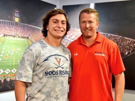 Brian Delaney (left) picked up an offer after UVa's specialist camp last week.