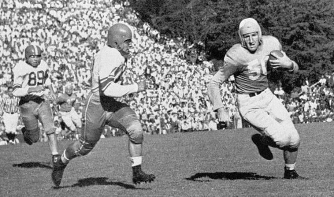 The best two-way player in Carolina history, Art Weiner could do it all at end on offense and defense.