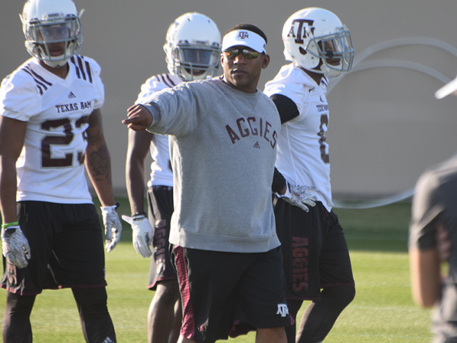 Coach Terry Joseph is the lead recruiter for Caldwell (TX) CB and A&M commit Devin Morris.