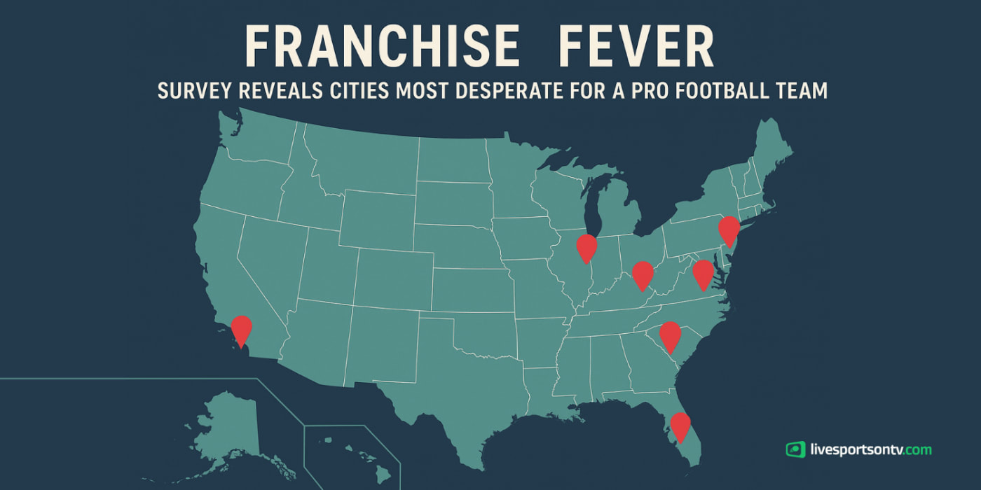 Top 93 Cities Most Desperate for a Pro Football Team [2025 Survey]