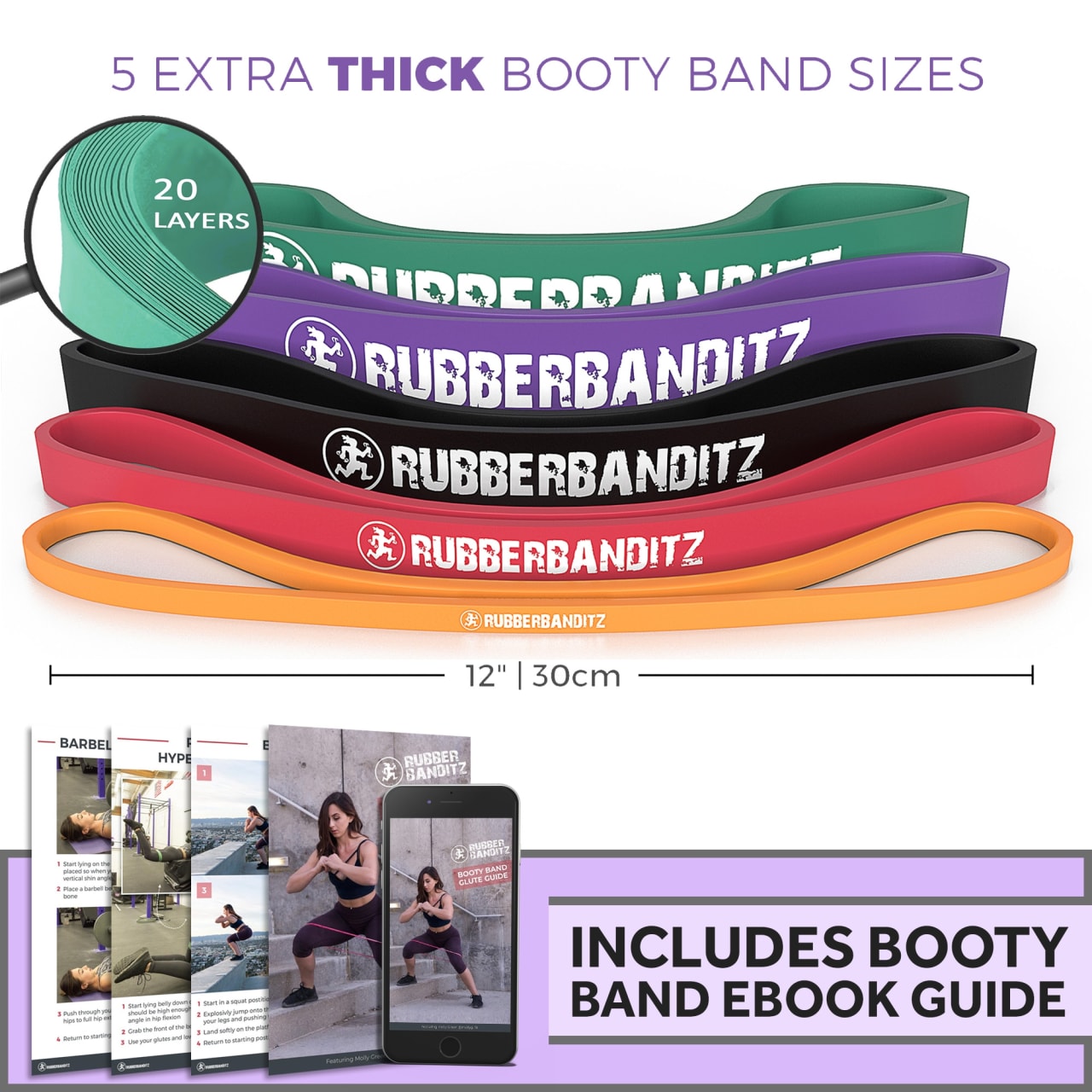 Booty band hotsell size guide