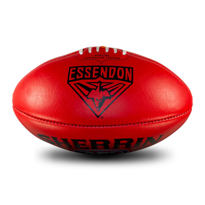 AFL Team Leather Ball - Essendon