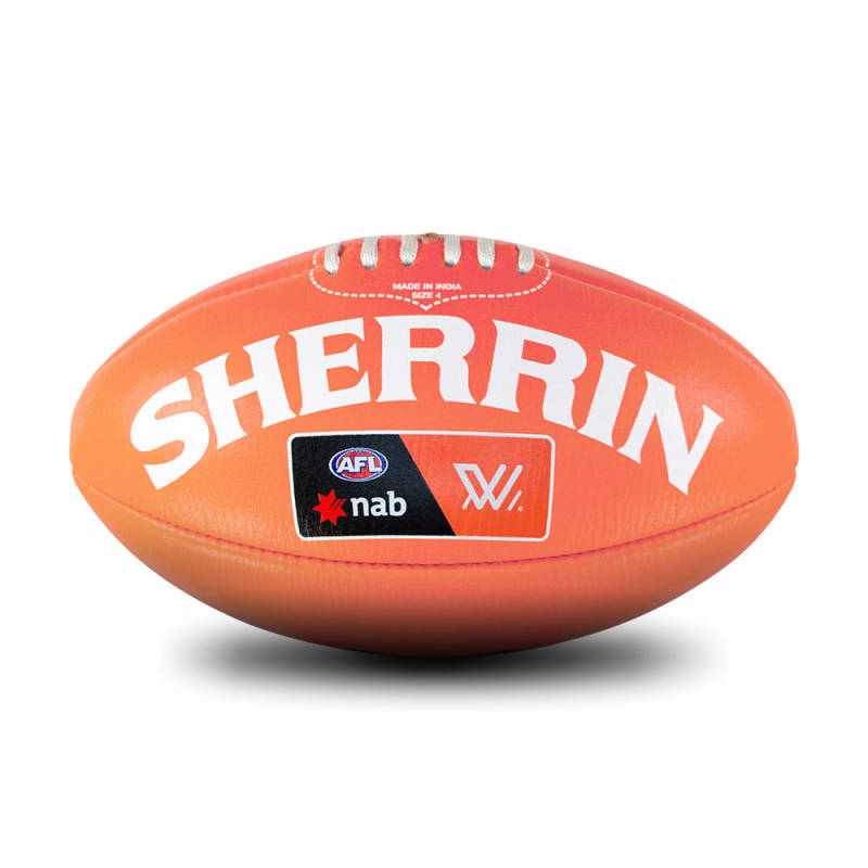 AFLW Replica Training Ball - Coral - Size 4