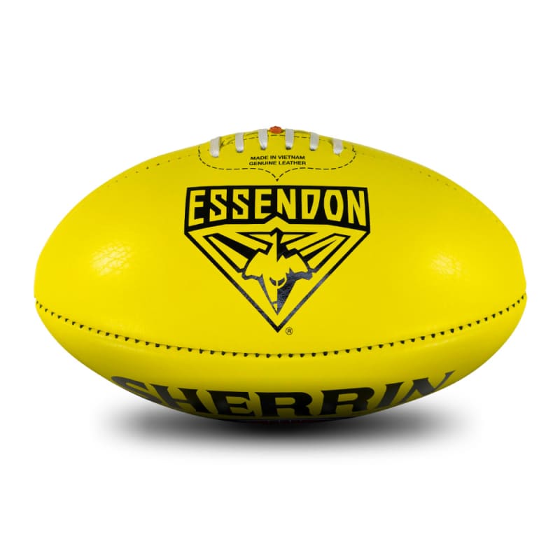 AFL Team Leather Ball - Essendon