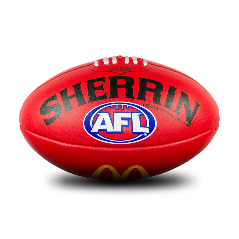 Sherrin 4251 AFL Replica PVC Football Size 5 Red for sale online 