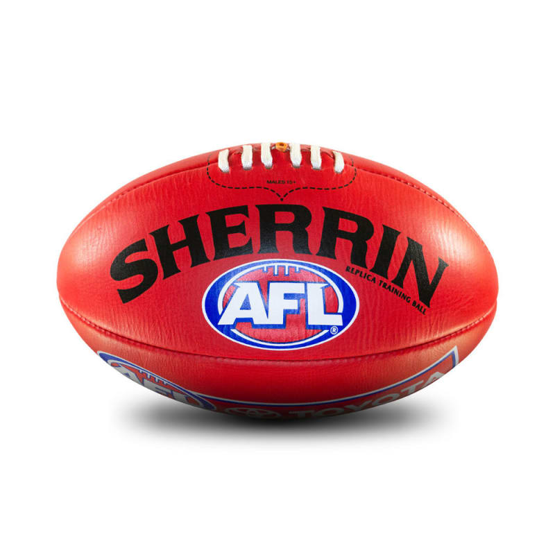 AFL Replica Training Ball - Red - Size 3