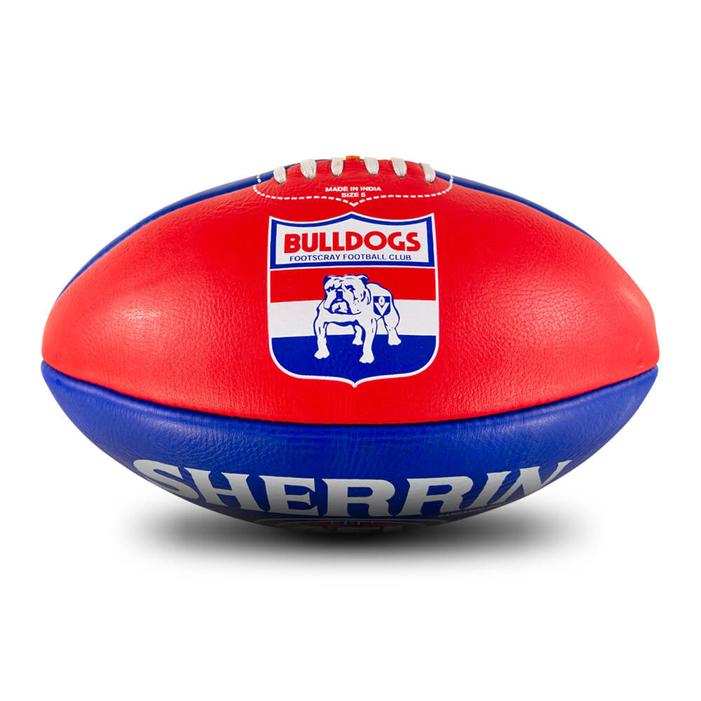 PVC Ball Size 2 Official AFL Western Bulldogs Song Football 
