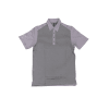 Ashworth Golf Mens Lilac Stripe Polo Shirt