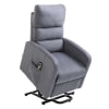 Homegear Microfibre Power Lift Recliner Chair with Electric Recline and Remote - Charcoal
