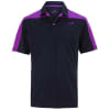 Woodworm Golf Block Panel Golf Polo Shirt - Blue/Purple