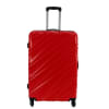 Swiss Case 28" 4 Wheel Wave Large Suitcase Red