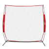 Wodoworm 2.2m x 2.2m Quick Up Sports Bow Frame and Net - Practice/Protective Net Screen for Cricket, Baseball and Other Sports