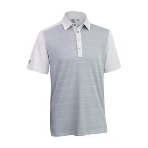 Ashworth Mens Front Panel Print Polo