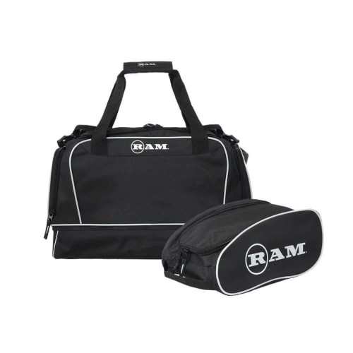 Ram Golf Duffel Bag / Gym Bag / Sports Holdall with Dedicated Shoe Compartment + Golf Shoe/Boot Bag