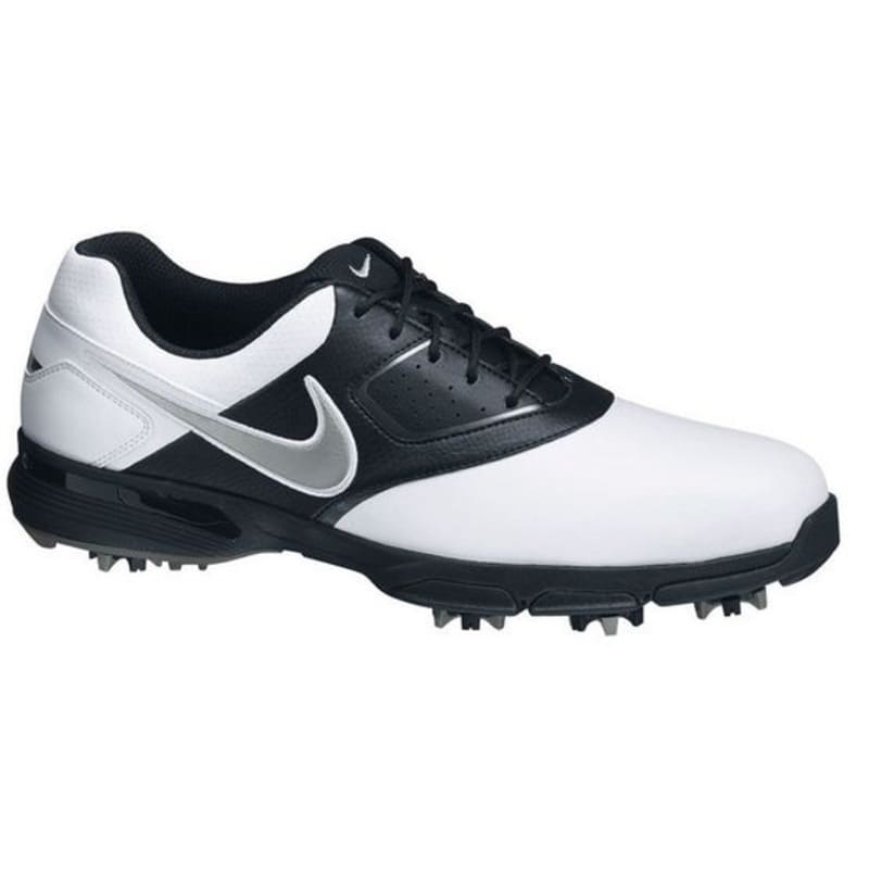 black and white nike golf shoes
