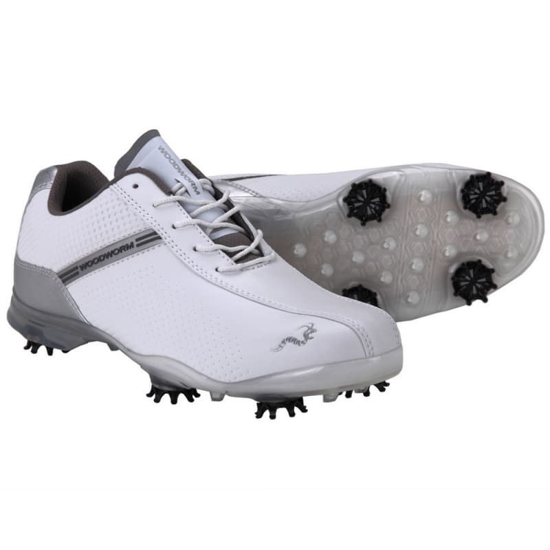 Woodworm TFG Waterproof Golf Shoes White / Silver