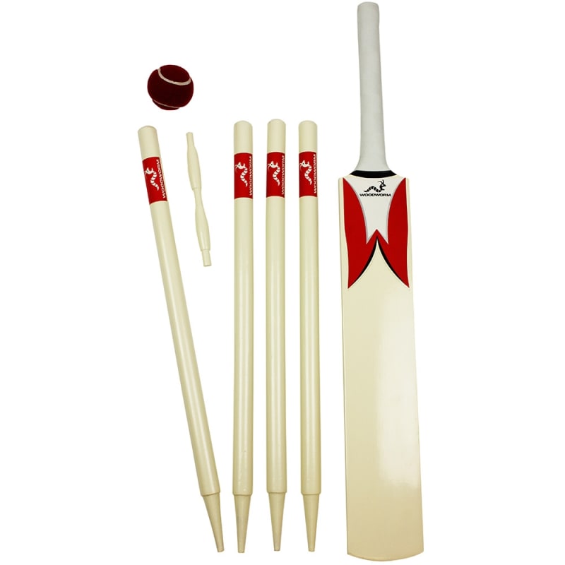 Woodworm Junior Cricket Set - Red Size 6