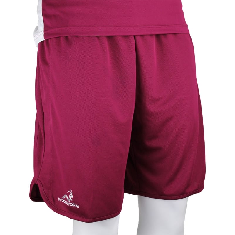 Woodworm Pro Series Shorts Maroon