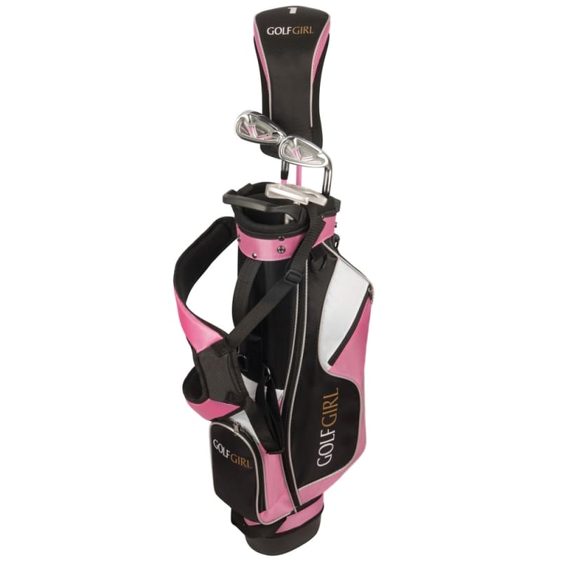 Golf Girl Junior Girls Golf Set V3 with Pink Clubs and Bag, Left Hand #1
