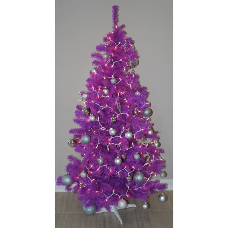 Homegear 6ft Purple Artificial Christmas Tree