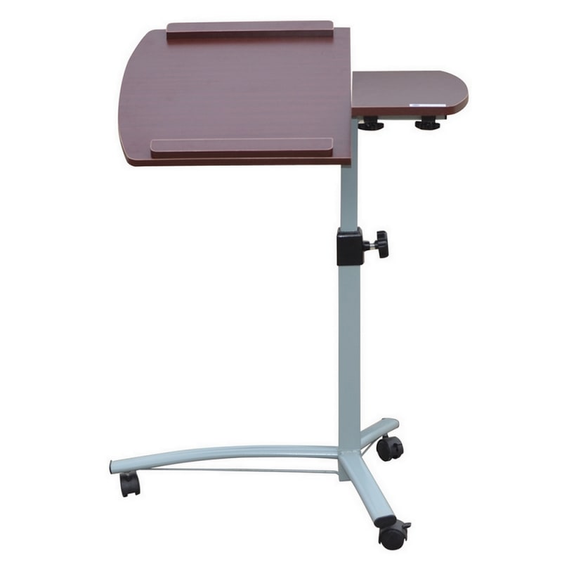 Homegear Portable Rolling Laptop Desk Table Stand On Wheels