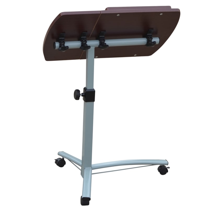 Homegear Portable Rolling Laptop Desk Table Stand On Wheels