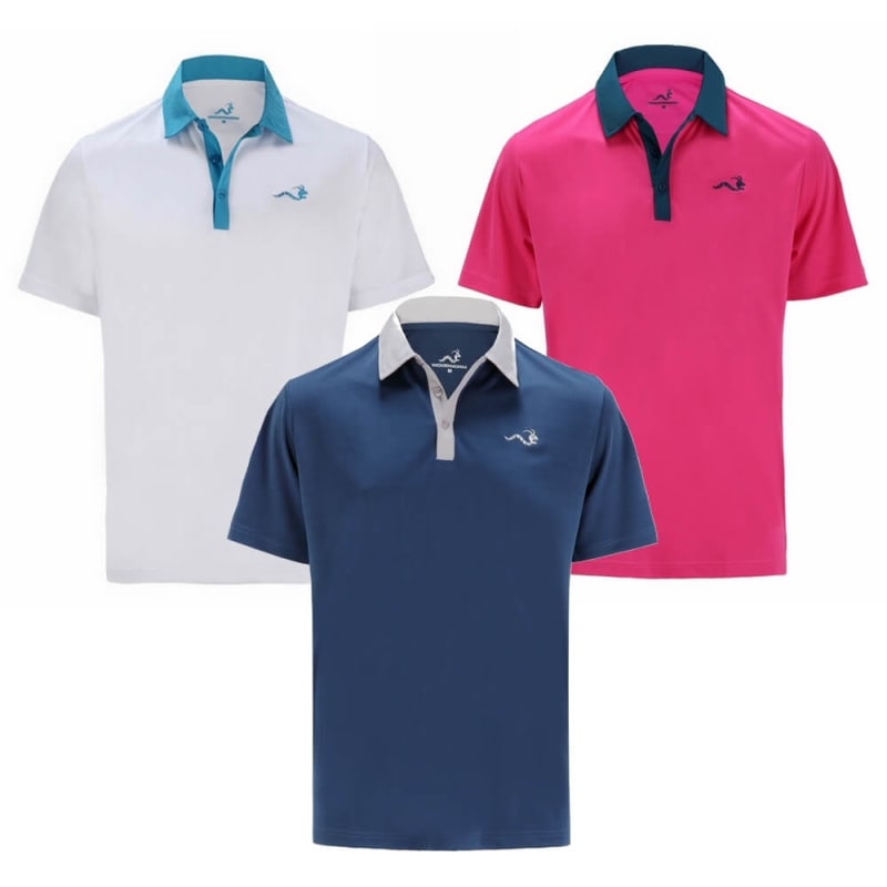 Woodworm Solid Tech Golf Polo Shirts 3 Pack