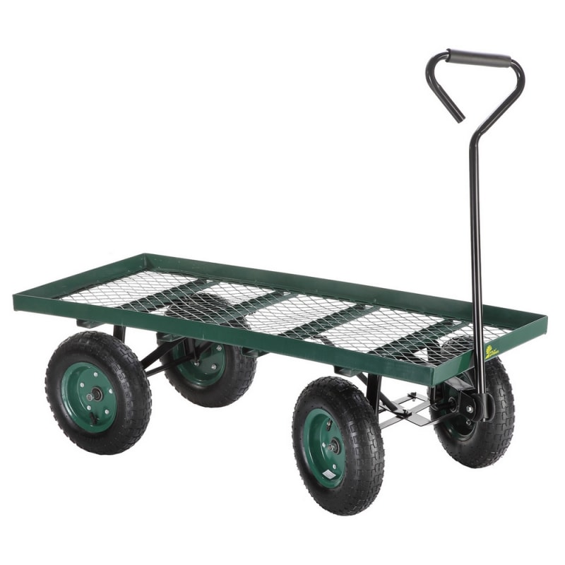 Palm Springs Heavy Duty Flatbed Garden Cart Utility Wagon Just 89 99 Garden Carts At Shop247 Com