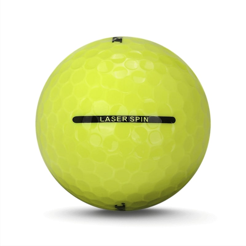 72 Ram Golf Laser Spin Golf Balls - Yellow