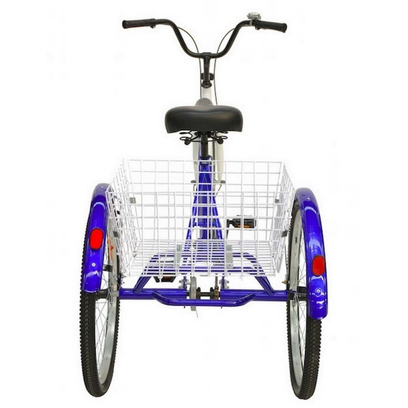 blue adult tricycle