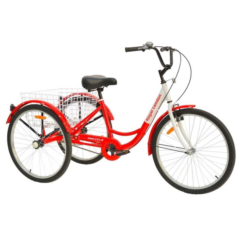 red adult tricycle