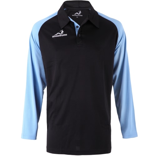 Woodworm Pro Cricket Long Sleeve Shirt Sky Blue
