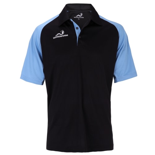 Woodworm Pro Cricket Short Sleeve Shirt Sky Blue