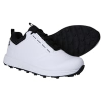 Ram Golf Accubar Mens Golf Shoes, White/Black