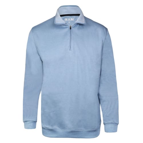 Ram Golf 1/4 Zip Pullover Sweater, Sky Blue