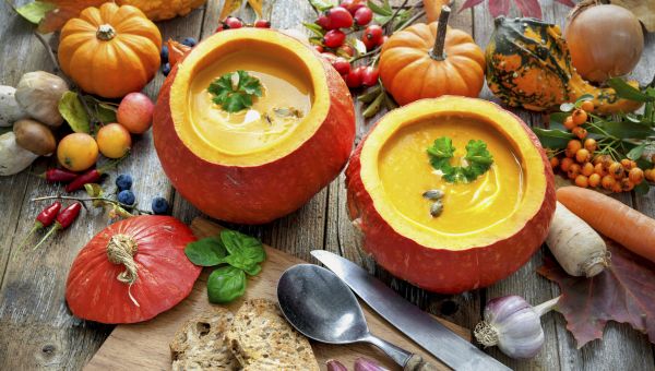 Savory pumpkin soup