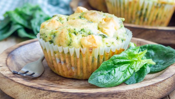 egg spinach muffin