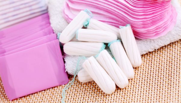 tampon, pad, maxi pad, sanitary napkin