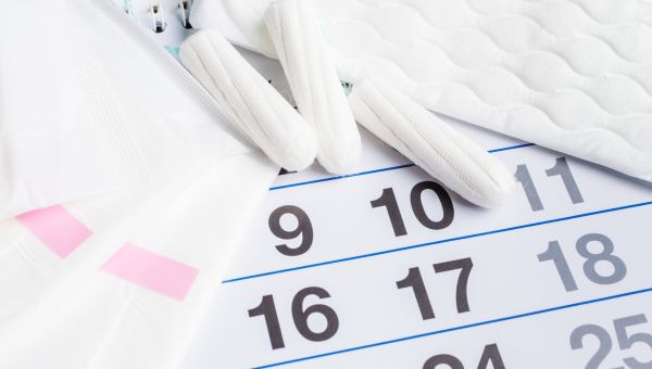 Calendar, tampons, pads