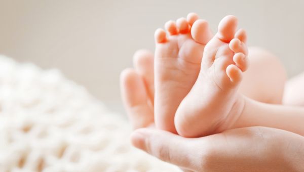 Infant's bare feet