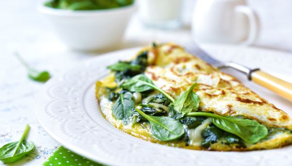 Spinach omelet