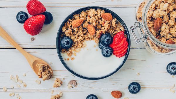 bowl of yogurt and fruit