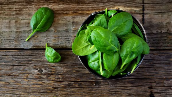 bowl of spinach