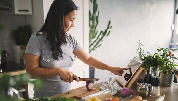 cooking with an ipad